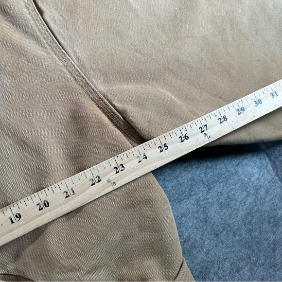 Vintage Carhartt Detroit Jacket Men Medium Tan Workwear Canvas 100 Years Blanket - Picture 10 of 12
